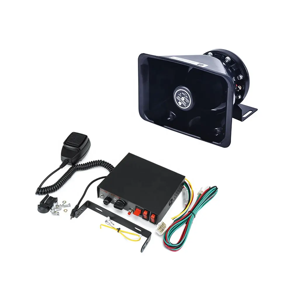 Громкий звуковой сигнал для пожарного автомобиля, 12 В, 24 В, 200 Вт, 9 тонов