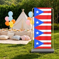 Drapeau de Porto Rico personnalisé en tissu multi-tailles, pour décoration murale domestique, séances photo en studio et présentation d'événements familiaux