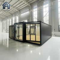 Maison conteneur préfabriquée sur mesure de 40 pieds, extensible, en vente, maison mobile, module de maison conteneur, maison conteneur pliable