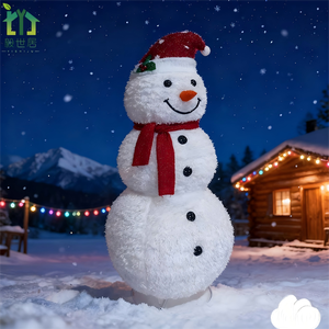 نموذج رجل الثلج الأمريكي التلسكوبي المصنوع من الحديد بطول 48 بوصة لعيد الميلاد، موديل YSJ-119 لترتيب الديكورات، رائج عبر الحدود - Product Image 4