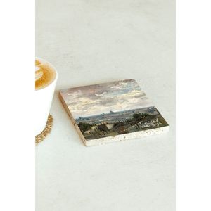 Posavasos de Piedra Individual de la Serie Vincent Van Gogh 19, Diseño Cuadrado para Regalo Empresarial o Promocional - Product Image 2