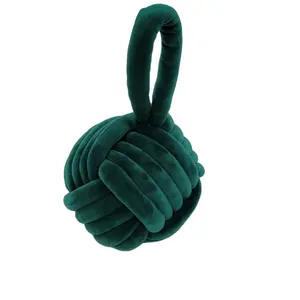 Soft Plush Fabric Rope Doorstop ~ Natural Heavy Rope <strong>Knot</strong> <strong>Door</strong> <strong>Stop</strong> - Product Image 1