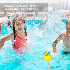Thermomètre <span class=keywords><strong>de</strong></span> piscine en PVC avec canard en peluche, vente en gros <span class=keywords><strong>de</strong></span> thermomètres domestiques bon marché, thermomètre à kérosène - Product Image 3