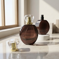 Bouteille de parfum de conception personnalisée de nouveau style 30ml 50ml Logo d'étiquette personnalisable Bouteilles en verre de forme unique