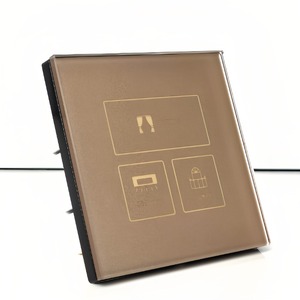 Hotel Intelligent Lighting Switch 433MHz Smart Glass Touch Switch 86x86mm Standard Size RF Wireless Wall Switch - Product Image 2