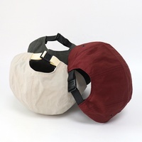 Casquette d'été 5 panneaux personnalisable avec logo de votre marque, séchage rapide, pour randonnée et activités de plein air, avec patch tissé de haute qualité, légère et portable pour le camping