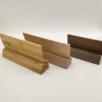 Supports de cartes, photos, menus, cartes postales et boîtes murales en bois de hêtre et caoutchouc, écologiques, modernes, minimalistes et personnalisables pour entreprises