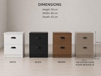 Vente en gros de table de chevet moderne en bois intelligente avec compartiment caché, tiroir secret et serrure à carte