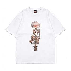 T-shirt a maniche corte stampata in cotone 100% stile americano, trendy, estiva, nuova, <span class=keywords><strong>vintage</strong></span>, retrò - Product Image 3