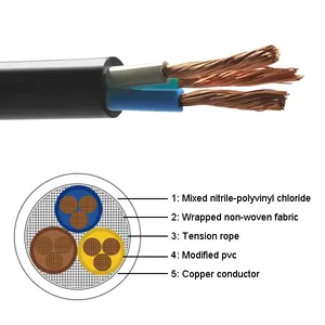 8 Core Control Wire 3x0.75/1/1.5mm2 VDE Armoured Underground Electrical Power Cable Home Appliances Copper Conductor PVC XLPE