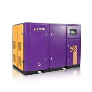 Electric Silent Screw Type 55Kw 75Hp 423Cfm Air Compressor Machine Two Stage Screw Industrial Air Compressor