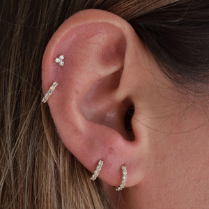 ROXI 2021, Pendientes de Plata de Ley S925 con Diseño Triangular y Diamantes, Estilo Coreano para Mujer - Product Image 6