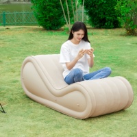 Canapé gonflable électrique pour couples, outil de plaisir intime, forte capacité de charge, économie d'effort, coussin d'air floqué, mobilier de bondage sexuel