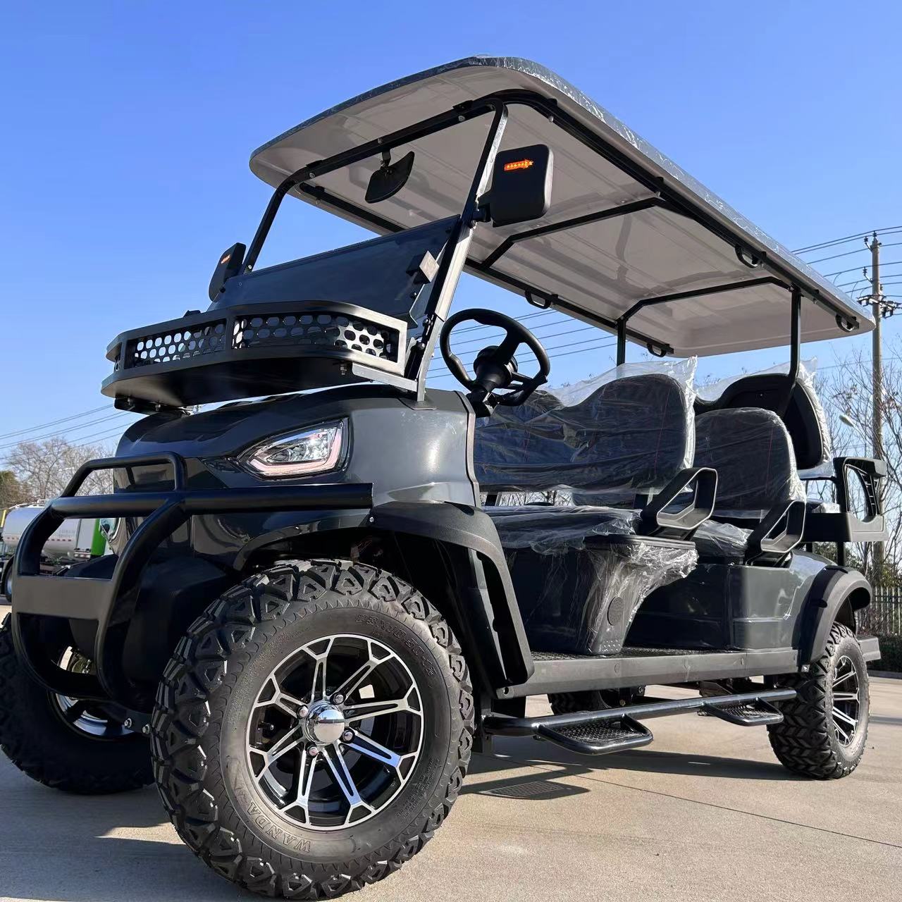 Электродвигатель переменного тока с литиевой батареей на 72 в, на 6 мест, гольф-тележка, готовые товары, электрическая Гольф-тележка