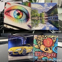 Penjualan Besar Printer UV Format Lebar A1 6090 24 x 35 Inci Efek Vanish Printer Inkjet UV LED Format Besar