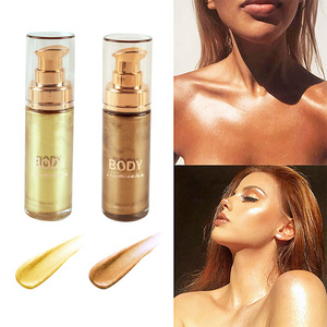 Huile Corporelle Scintillante Premium MLM OEM Personnalisée, Lotion Illuminatrice Corps Entier, Effet Longue Durée, Cosmétique Marque Privée, Vente en Gros - Product Image 3