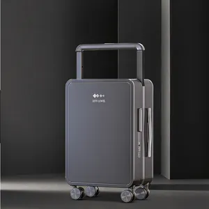 2020 чемодан с ездить с кодовый замок и широкий вагонетки ПК с напечатанным логотипом! Чемодан для багажа