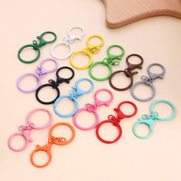 Gelakte zinklegering kreeft figuur-acht sluiting sleutelhanger 3-delige set DIY handgemaakte sieraden accessoires speelgoed hangers creatief