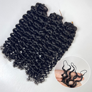 <span class=keywords><strong>Xtrend</strong></span> Cheveux synthétiques 10 pouces, 8 paquets, Bob court, Passion Twist pré-torsadés, teints, à crocheter, pointes bouclées, pour femmes brunes - Product Image 3