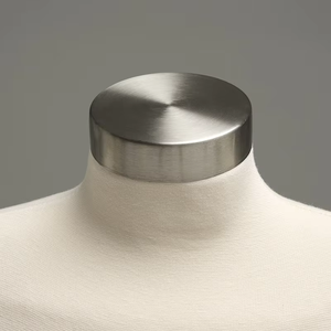 Forma de vestido de plástico de medio cuerpo barata <span class=keywords><strong>y</strong></span> duradera-Maniquí ideal de sastre con base de cuatro ruedas para hombre <span class=keywords><strong>y</strong></span> mujer - Product Image 5