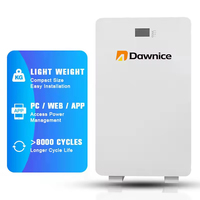 Stock UE, garantie 10 ans, batterie Lifepo4 divisée, montage mural, 5 kWh, 10 kWh, 16 kWh avec CAN pour le stockage d'énergie solaire domestique