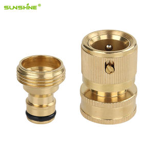 SUNSHINE 3/4 pulgadas GHT herramientas de jardín de metal duraderas que incluyen rociador de macetas para puertas conector rápido de latón - Product Image 1