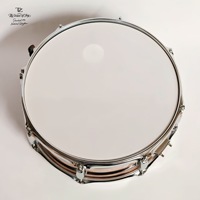 Hot Sale Poplar Wood Wood Grain 14-inch Snare Drum Percussion Instrument with Strap