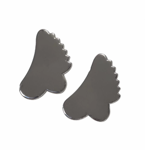 Outil facial Gua Sha multifonctionnel, durable, en acier inoxydable, avec logo personnalisé, professionnel, pour resserrer la peau - Product Image 2