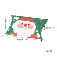 Maßgefertigte Großhandels-Weihnachts-Schokoladenbox Kraftpapier Weiche Kissenform Geschenkbox Matt Laminiert UV-Geprägtes Logo