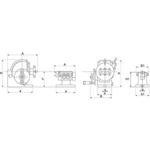 FERVI - D006/128 Tête de division semi-universelle avec contre-pointe et plaques de séparation-EAN 8012667188108 POWER TOOLS ACCESSOIRES - Product Image 2