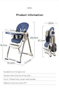 Silla Elevadora de Plástico Estándar Europeo para Bebés, Diseño Moderno para Cocina, Comedor y Restaurante - Product Image 6