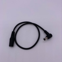 1M negro 2C * 20AWG Dc Cable de extensión DC5.5 * 2,1mm