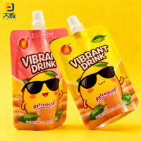 Pochettes souples imprimées multi-tailles pour liquides, avec bec verseur pour jus de fruits et vitamines, et poche stand-up avec bec de distribution
