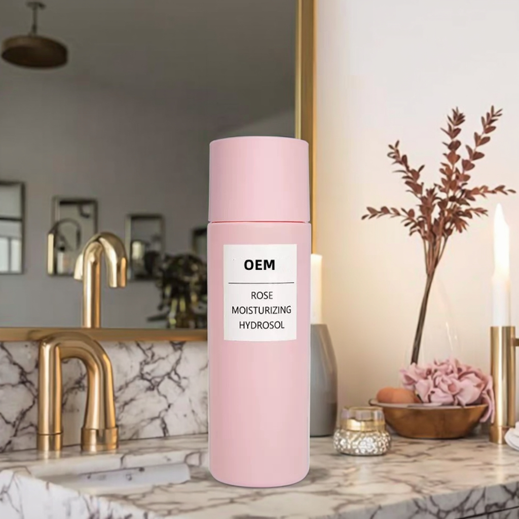 Customization Private Label Organic Rose Hydrosol Moisturizer Facial Product with Plant Herb Ingredients Fine Line Reduction