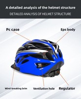 Casque de vélo de route et VTT certifié CPSC, moulé intégralement, ultra-léger, résistant aux chocs et respirant