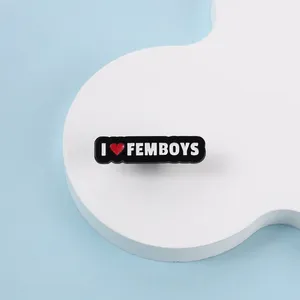 I Love <strong>Femboys</strong> Enamel Pin Queer Culture Pride LGBTQ Metal Brooches Backpack Lapel Badge Fashion Jewelry Gift Friends for <strong>Clothes</strong> - Product Image 2