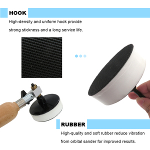 เครื่องขัดชามพร้อมหัวแบริ่งคู่และตะขอโฟม1 "<span class=keywords><strong>2</strong></span>" <span class=keywords><strong>3</strong></span> "พร้อมแกน1/4นิ้วและไม้เนื้อแข็งยาว9นิ้ว - Product Image 5