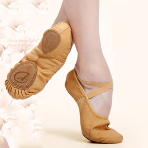 Femmes Élastique Toile Chaussures <span class=keywords><strong>de</strong></span> <span class=keywords><strong>Danse</strong></span> Ballet Pantoufles - Product Image 1