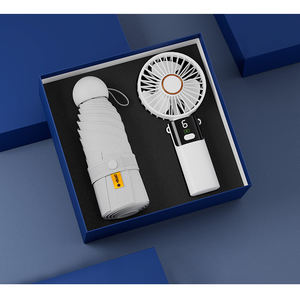 Nuevos productos 2025 Juego de regalo promocional de lujo Juego de regalo corporativo Ventilador promocional Paraguas Taza de café Artículos para juego de regalo de negocios - Product Image 5