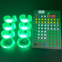 Gelang LED Bercahaya dengan Kontrol Remote DMX Logo Kustom, Dapat Diisi Ulang via USB untuk Acara, Olahraga, Pesta, Konser