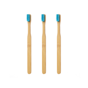 Cepillo de dientes de bambú de cerdas de nylon suave Soporte de bambú de cepillo de dientes ecológico envuelto individualmente - Product Image 4