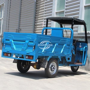 Freight Electric Three-Wheeler Open Body Agricultural Use Heavy-Duty Cargo Capacity (400kg Payload) Durable Model <b>60V</b> <b>Battery</b> - Product Image 2
