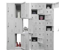 Casier de rangement sécurisé pour vêtements de travail en métal, fourni par l'usine, pour employés