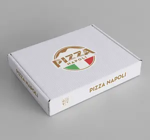 Разумная цена 12-дюймовая Экологически чистая пищевая лакированная печать на заказ, картонная коробка для пиццы на вынос