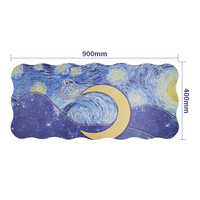 Tapis de souris de jeu personnalisé antidérapant transparent avec repose-poignet, transfert thermique, 900x400mm, en caoutchouc durable, en stock pour usage bureautique