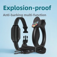 Collier de dressage pour chien anti-aboiement intelligent automatique et étanche avec télécommande, choc électrique, matériau PPS/Nylon, modèle PD800