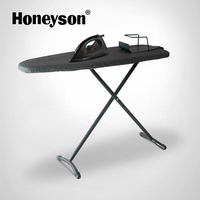 Porte-planche à repasser pliable au design moderne Tissu Acier Plastique Feutre Vêtements Accessorized Porte-vêtements Métal