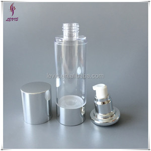 Venta al por mayor de plata 15ml 30ml 50ml acrílico bomba de loción sin aire botella cosmética para suero - Product Image 6