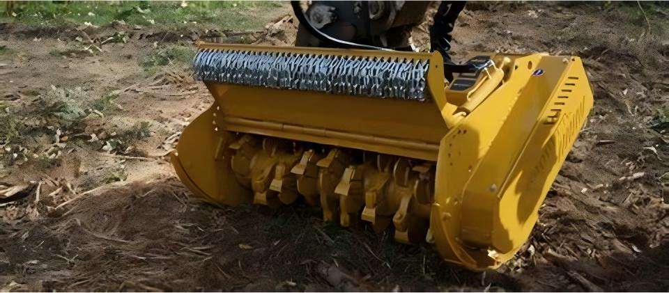 Excavator Wood Chipper Attachment - Heavy-Duty Forestry and Land ...
