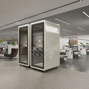 ตู้โทรศัพท์เดี่ยวมีความเป็นส่วนตัวสูงกระจกอาร์กอนสองชั้น<span class=keywords><strong>ฉนวน</strong></span><span class=keywords><strong>กัน</strong></span><span class=keywords><strong>เสียง</strong></span>ที่เหนือกว่าผู้ขายที่ดีที่สุดในยุโรปและสหรัฐอเมริกา - Product Image 6